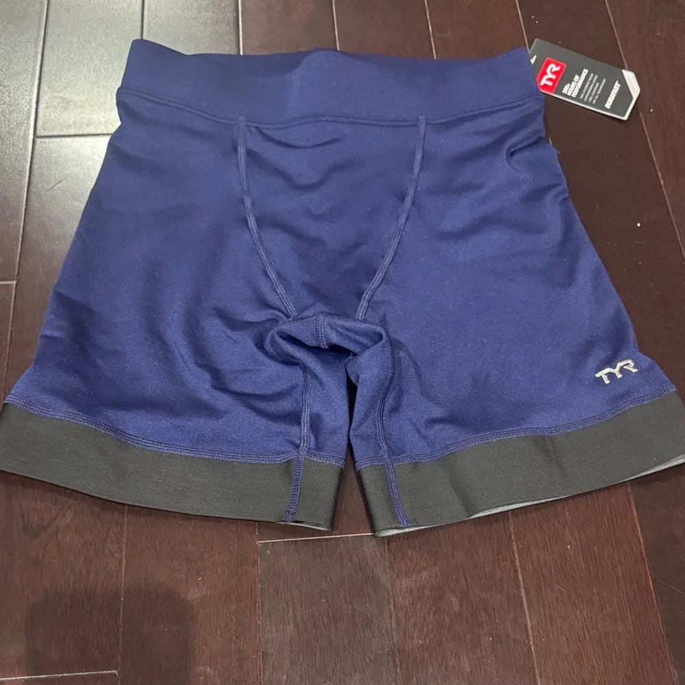 TYR Men’s Swim Hybrids Navy with Black Trim